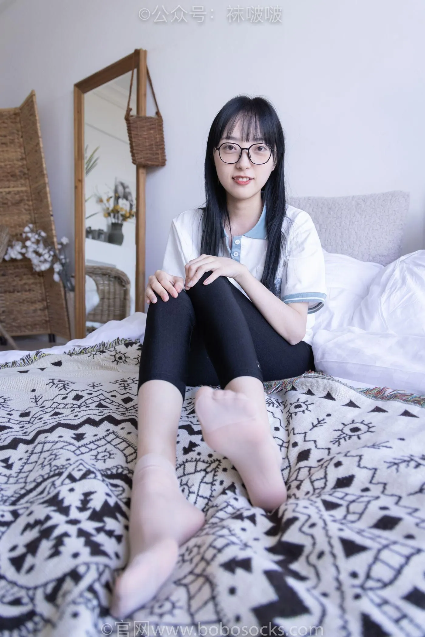 [BoBoSocks袜啵啵]NO.044 稚予-贝壳头、匡威帆布鞋、短肉丝 [154P]插图4